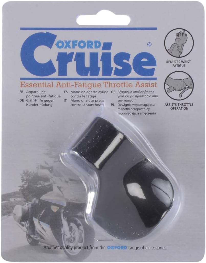 Oxford Cruise 32 mm - 36 mm Throttle Assist, Black, 1.26" (32mm) - 1.41" (36mm)