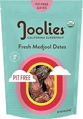 Joolies Organic Pit-Free Medjool Dates | 9 Ounce Pouch| Fresh California Grown Fruit | Vegan, Gluten-Free, Paleo, No Sugar Ad