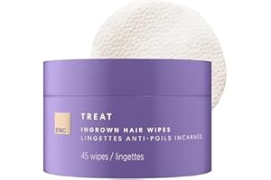 European Wax Center Ingrown Hair Wipes For Bikini Area, Exfoliants AHA & BHA Mitigate Razor Bumps, Razor Burn and Ingrown Hairs, Moisturizing After Waxing Skin Care for Women and Men, 45 Wipes