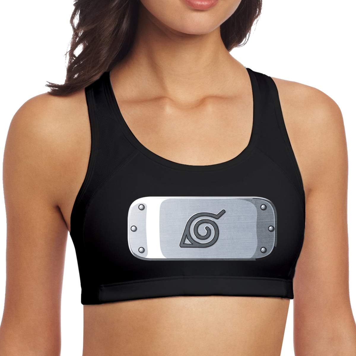 Naruto Shippuden Logo Women's Fashion Yoga Vest Sports Bra Yoga Tee Tops Mom's Gift