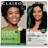 Clairol Natural Instincts 2 Black, Demi-Permanent Hair Dye &amp; Root Touch-Up Bundle