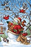 Bird Feeder Snowman 60 Piece Sequenced Jigsaw Puzzle for Dementia and Alzheimer's