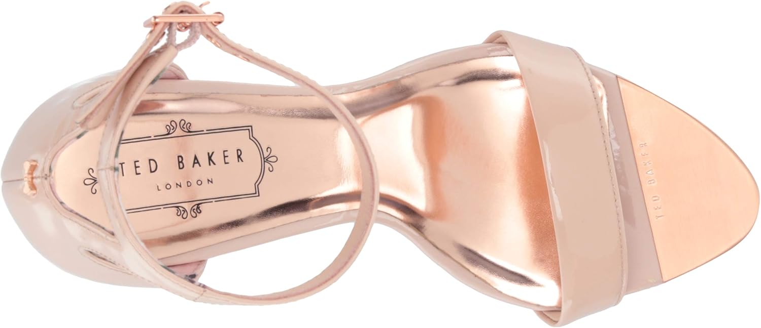 ted baker floral printed platform block heeled sandals