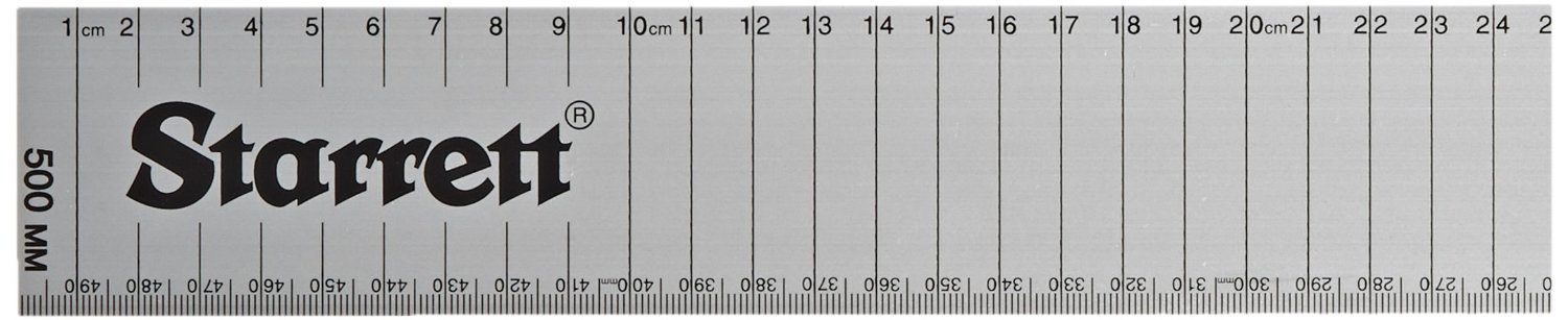 Starrett 36097 Aluminium Straight Edge Rule