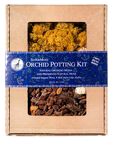SuperMoss (90508) Orchid Potting Kit, Complete Orchid Care Set with Preserved M…