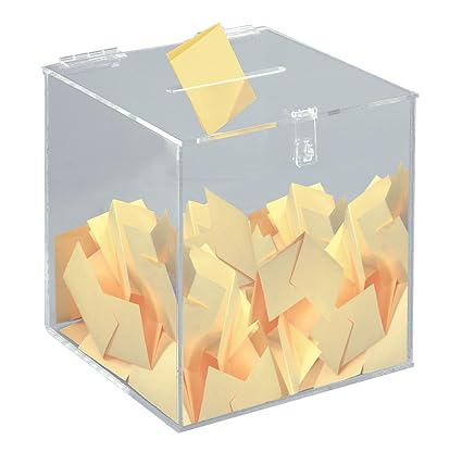 Amazoncom Displays2go Seb 12 Inch Acrylic Ballot Box Cube