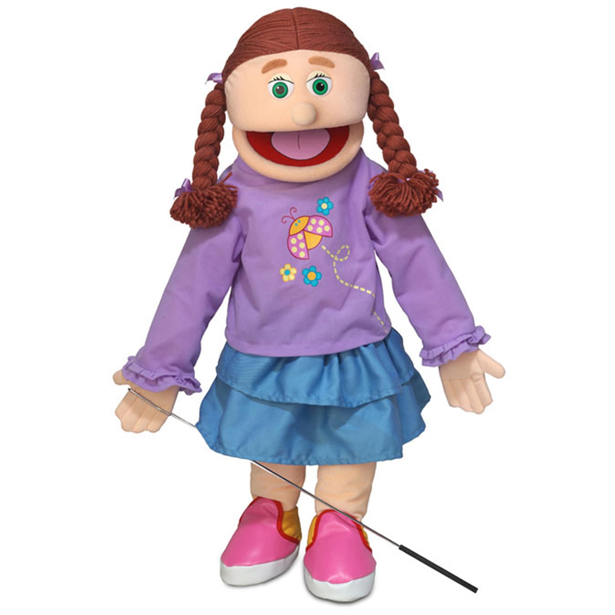 Amy, Peach Girl, Full Body, Ventriloquist Style Puppet, 65cm