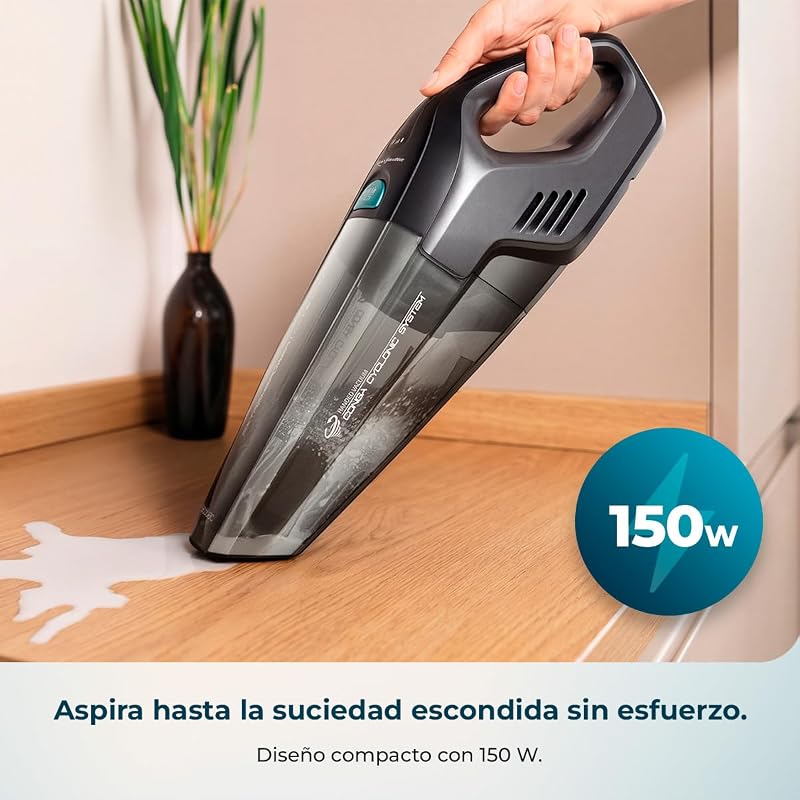 Aspiradora de Mano sin Cable Conga Immortal Extremesuction 22,2 Animal Hand Neo. 150W, Batería de 22,2 V, 10kPa, Depósito 500 ml, Filtro Alta Eficiencia, Accesorio Pelos de Animales