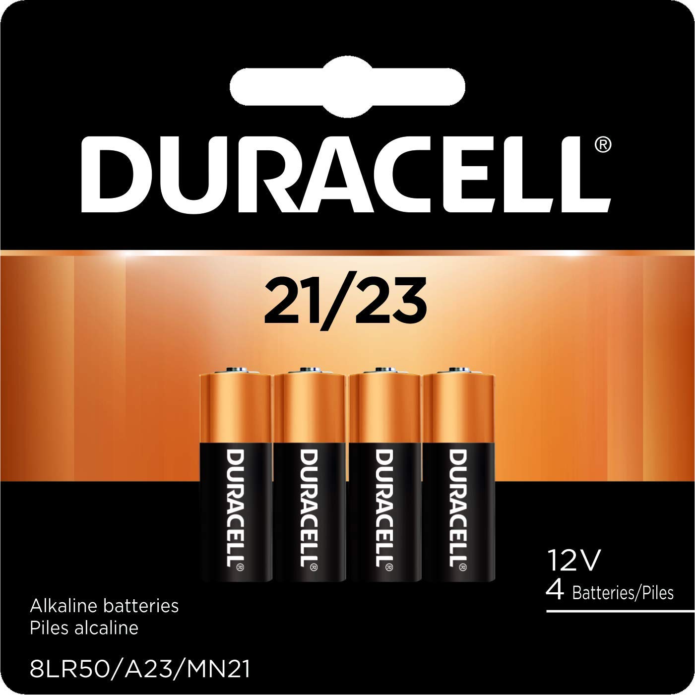 Duracell - 21/23 Alkaline Batteries - long lasting, 12 Volt specialty battery for household and business - 4 count: Industrial & Scientific