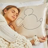 Kitsch Disney Mickey Mouse Satin Pillowcase Zipper King 19x36 Cooling view 6