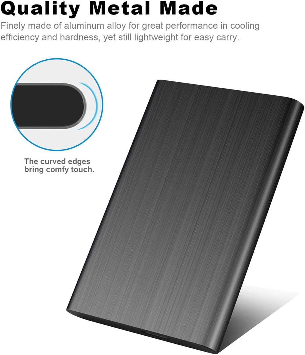Almacenamiento de datos PAATE Disco Duro Externo Portátil 2.5 1TB USB3