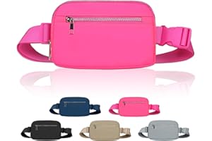 LLYWCM Fanny Packs for Women Men - Belt Bag - Fanny Pack Crossbody Bags - Over the Shoulder Fanny Pack with Adjustable Strap, Cross Body Fanny Pack (Hot Pink)