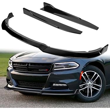 Glossy Black Side Skirt Extensions & Rear Bumper Lip For Dodge Charger (RT/SRT/SXT) – 86.6 Inch Universal Fit