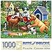 Bits and Pieces - 1000 Piece Jigsaw Puzzle for Adults - Sporty Pup Pals - 1000 pc Puppies Playing Sports Jigsaw by Artist Liz Goodrick-Dillon