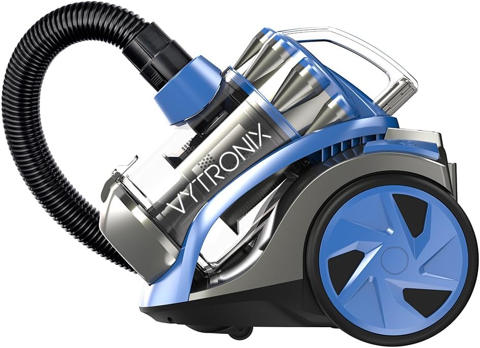 VYTRONIX CYL01 Bagless Cylinder Vacuum Cleaner, 800w High Power Motor, Compact and Lightweight