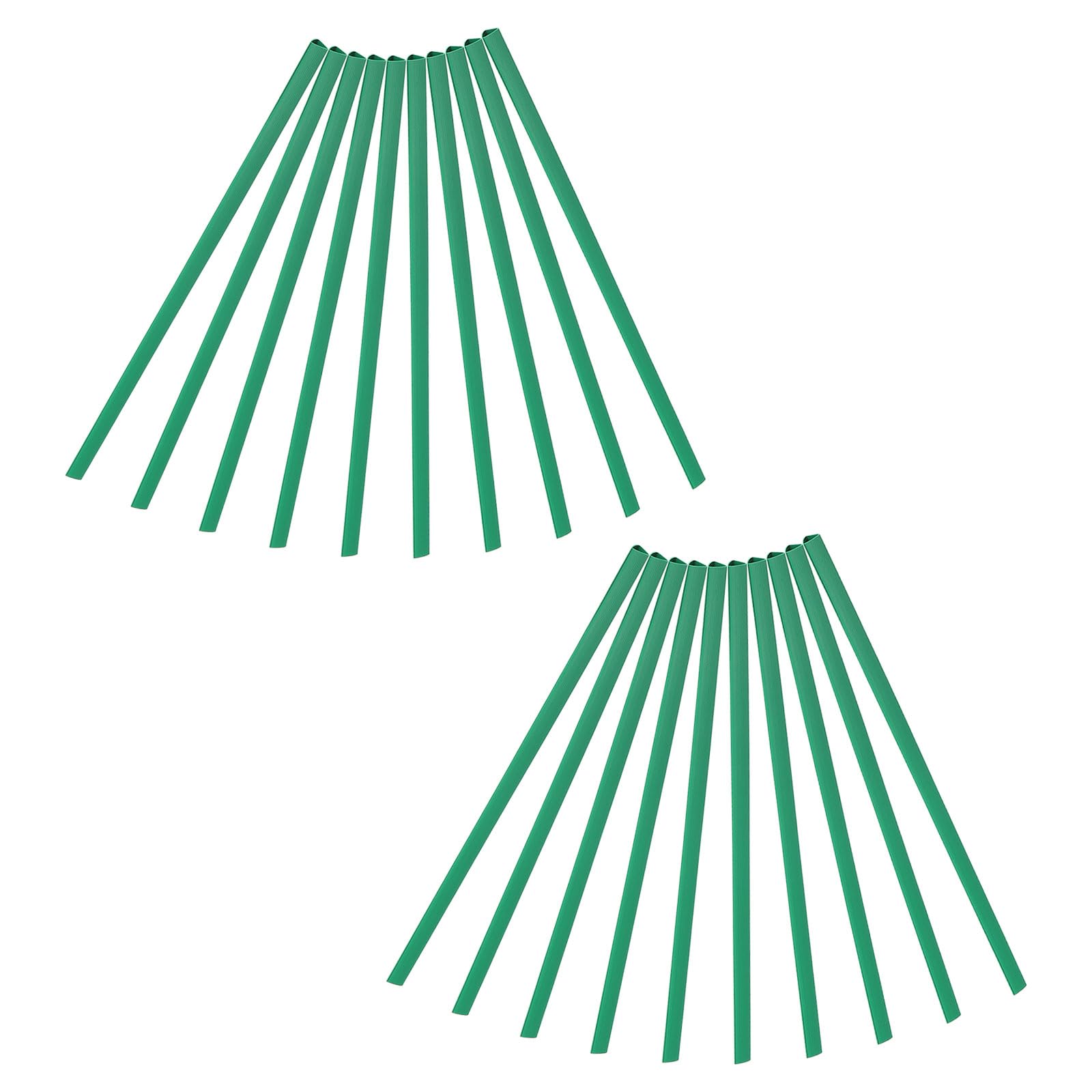 PATIKIL 10mm Binding Bars, 20 Pcs Plastic Binding Bars Slide Grip 70 Sheets Capacity A4 Binding Bars for Report Cover Office Study, Green