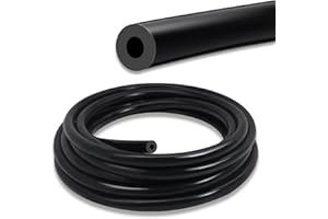 SDZONGES Vacuum Hose Automotive, 5/32"(4mm) ID Vacuum Hose, 10FT Vacuum Lines Automotive, 130PSI Max Pressure Silicone Vacuum Hose, Vacuum Tube Black.