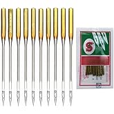 10Pcs Sewing Machine Needles,Big Eye Sewing Machine Home Sewing Machine Needles Sewing Macine Sewing Notions Supplies (Size 16)