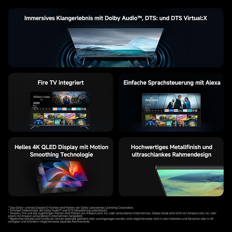 TV F Pro 43 2026 QLED TV 43 Zoll (101 cm), 4K Ultra HD, Fire TV — Foto 2 von 8