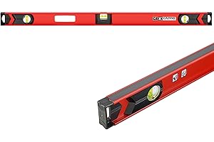 Kapro - 159 Magnetic Semi-Professional I-Beam with Plumb Site Level - Features Horizontal Vial and Dual-View Plumb Site - Aluminum - 48 Inch