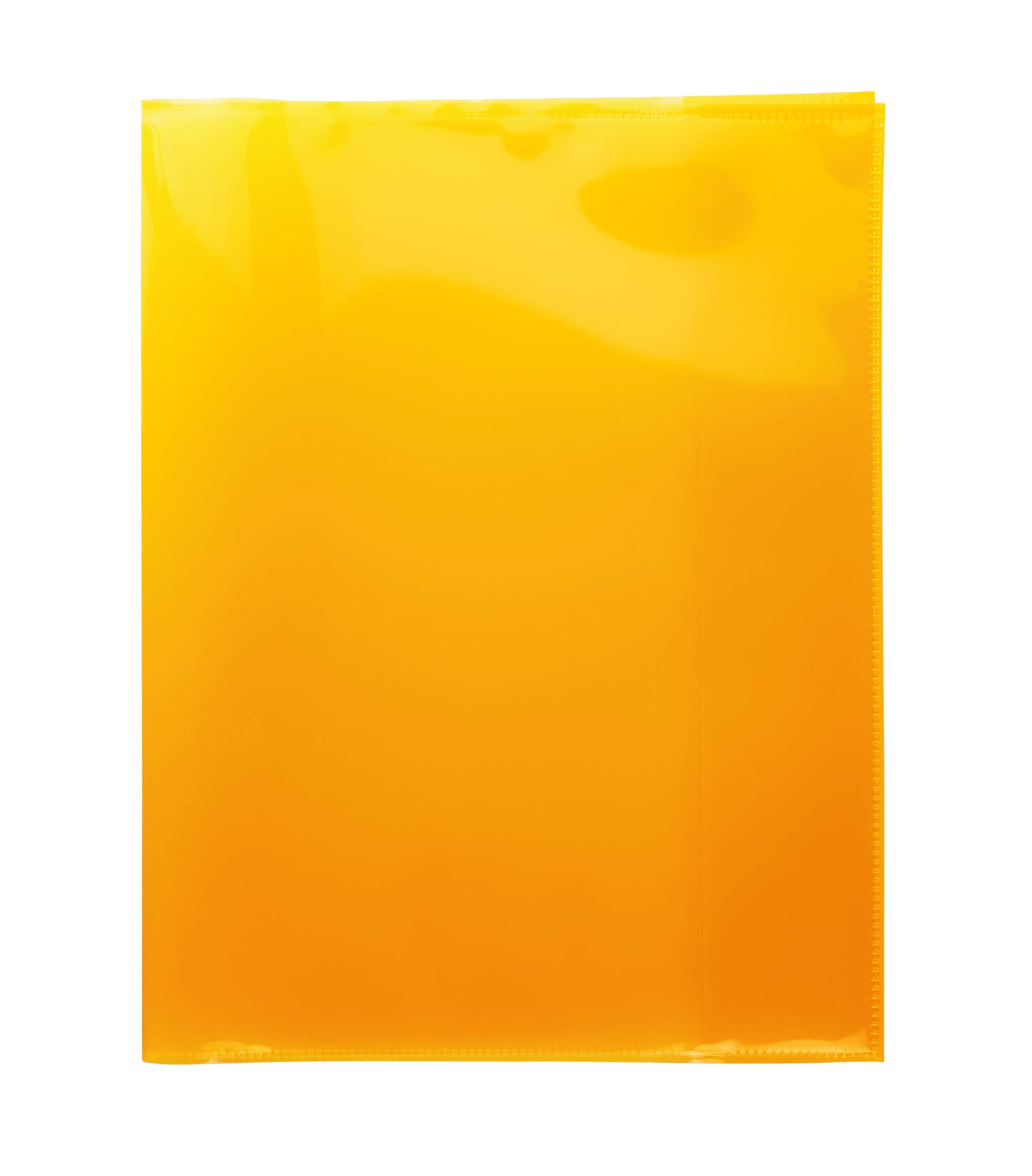 HERMA 19629 Quart Exercise Book Covers Made of Heavy Duty Polypropylene Film, Washable, Extra Thick, Pack of 10, Clear Orange