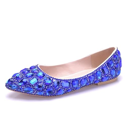 navy blue flats amazon
