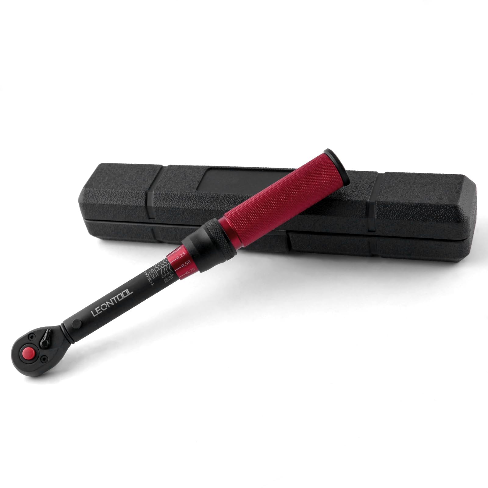LEONTOOL 1/4-Inch Drive Click Torque Wrench 5-25 Nm Dual-Direction Adjustable 72 Tooth with Quick Release Head for Bike, Motorcycle and Car Repair, ±3% High Precision