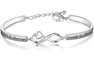 CENWA Sisters by Marriage Friends by Choice Bracelet Best Sisters in Law Gift Maid of Honor Gift Wedding Bracelet Gifts for