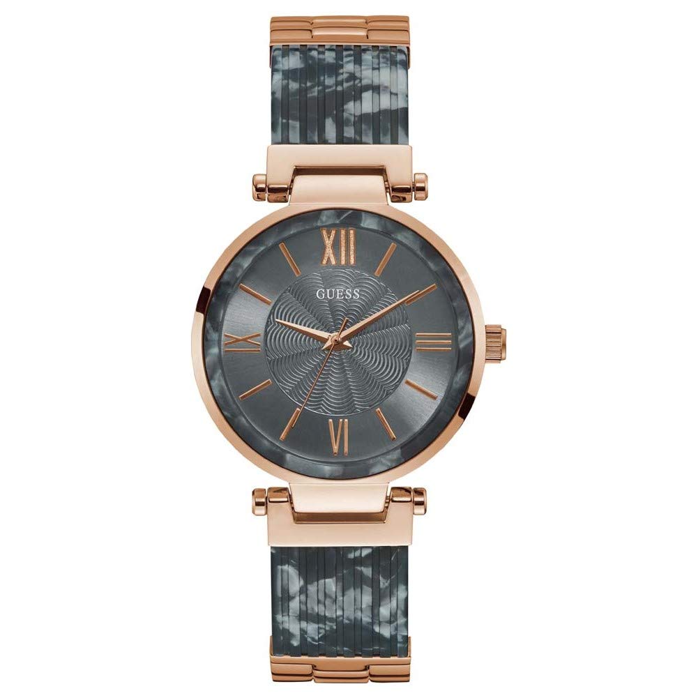 Guess Women's Quartz Analogue Watch with Stainless Steel Strap W0638L11, Green, w0638l11