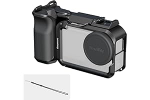 SMALLRIG Handle Grip Kit for DJI Osmo Action 6 with Metal Cage, Street Photography Grip for DJI, Action 6 Cage with Shutter B