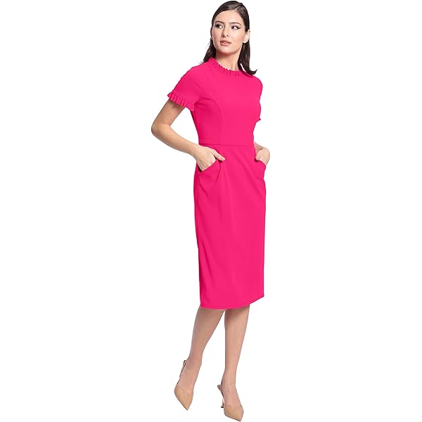 fitted lace wedding dress Calvin Klein Chiffon Bell Sleeve Dress Red 6 at Amazon Women's Clothing  store