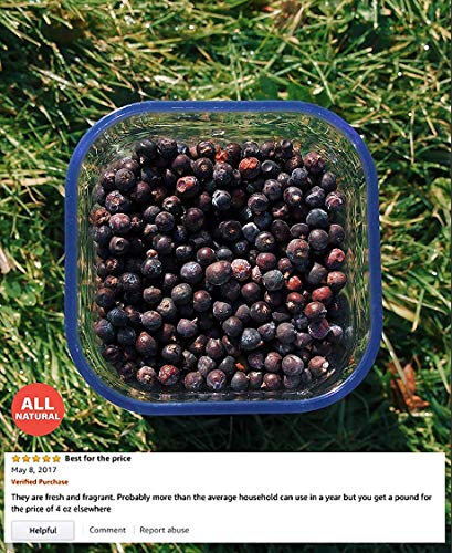 image for Sweet Sunnah's Premium Natural Whole Juniper Berries 1 lbs - Non GMO, 