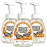 Molly's Suds Foaming Hand Soap - Made with Aloe and Coconut Oil | Moisturizing Hand Wash | Clean Ingredients, Infused with Essential Oils | Citrus Grove - 8.25 Oz (Pack of 3)