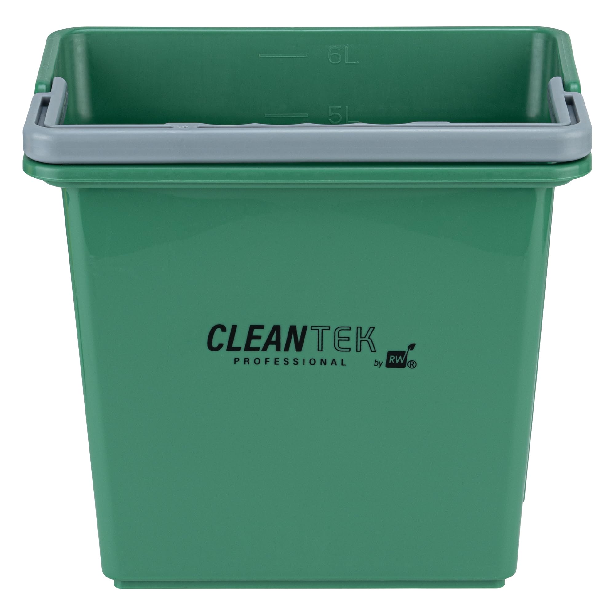 Photo 1 of Restaurantware-Clean Tek Professional 6 Quart Cleaning Bucket, 1 Utility Pail with Handle - Heavy-Duty, Portable, Green Plastic Washing Pail, Perfect for Household, Outdoor, Car Wash and More