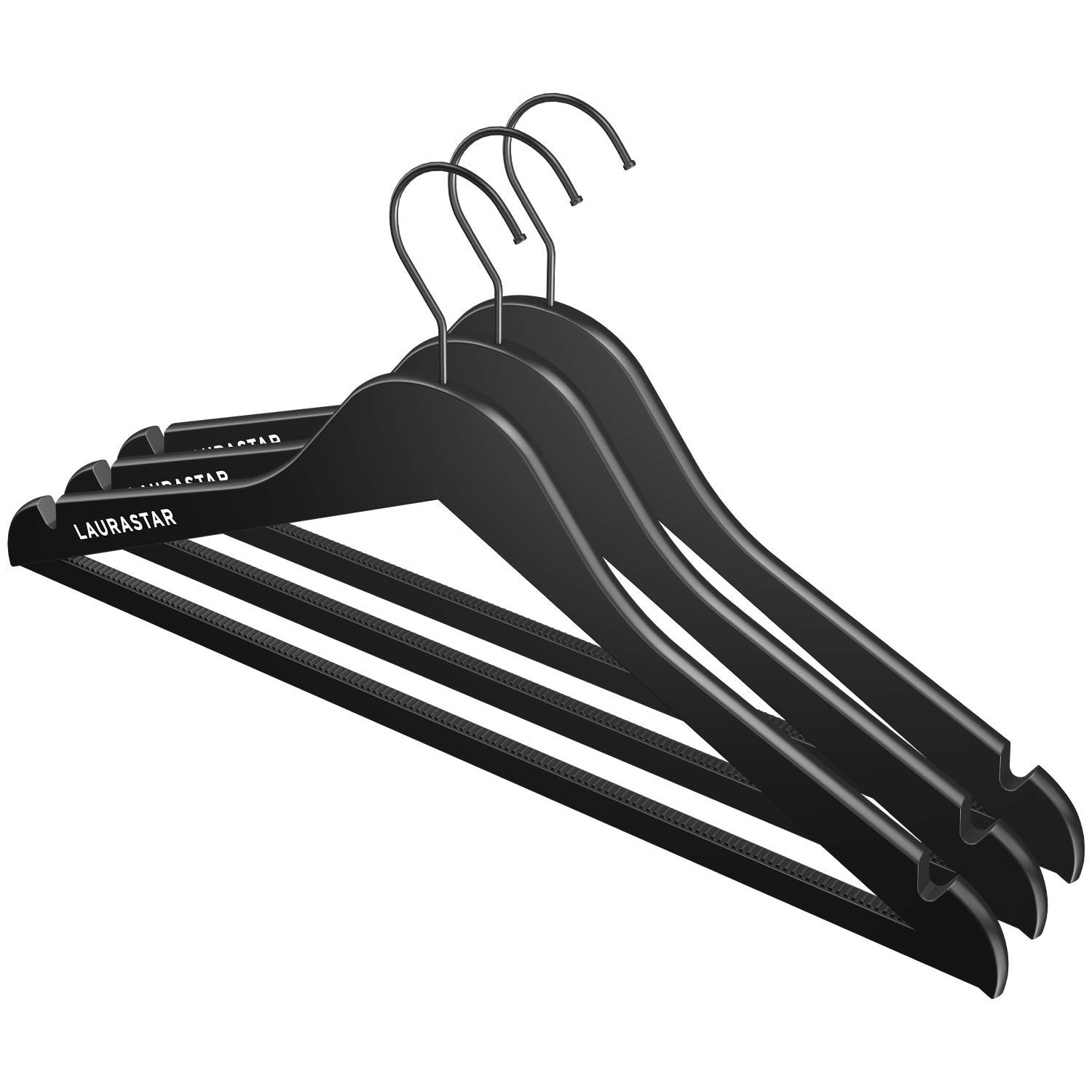 Laurastar Hangers, 3 Pcs, Non-slip, Modern Design And Soft-Touch Coating, Smartest Accessory For Your Dressing Room