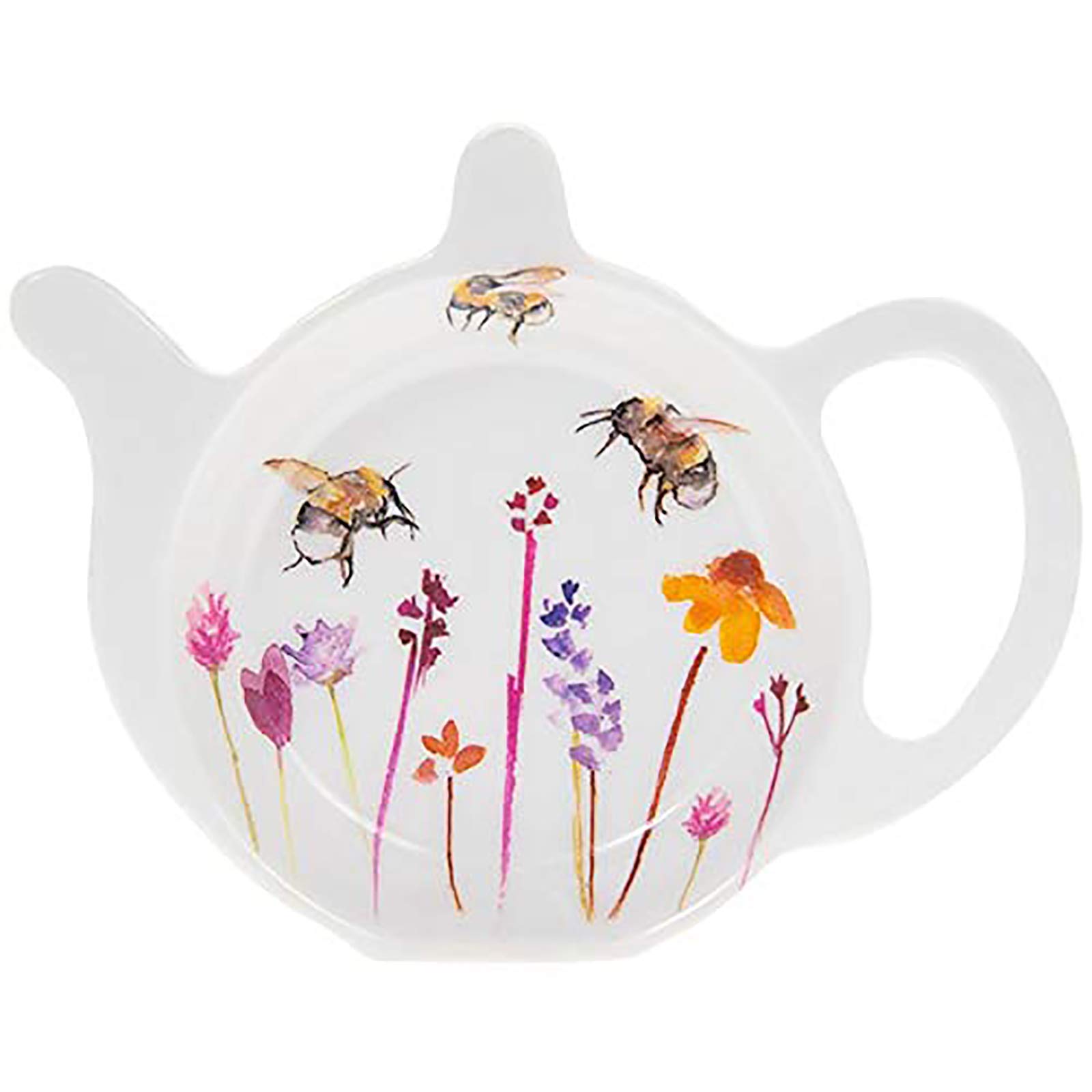 The Leonardo Collection Busy Bees Teabag Tidy By Jennifer Rose Gallery | Delightful Bee-Inspired Design | Hand-Painted Resin | Practical and Decorative | Nature-Inspired Tea Time Accessory