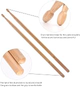 AIEX 5A Drumsticks 6 Pairs Maple Wood 16 Inch with Waterproof Bag view 3