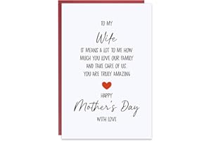 Ithmahco Mothers Day Card from Husband, Mothers Day Gifts For Wife, Funny Mothers Day Card, Happy Mothers Day Card from Husband, Mothers Day Cards For Mom, Mothers Day Gift For Wife