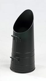 Trendi Norfolk Black Iron Coal Scuttle Hod Bucket Traditional Fireplace view 2