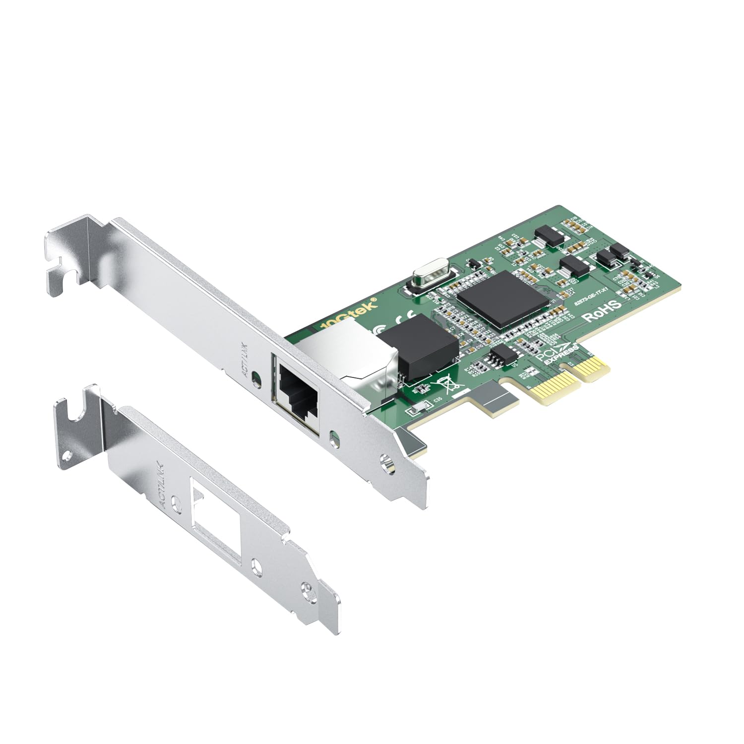 10/100/1000Mbps Gigabit Ethernet PCI Express NIC Network Card | with Intel(R) 82573 Controller | Ethernet Server Converged Network Adapter | Single RJ-45 Port | Support Windows Server/Freebsd/VMware