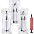 GIEMSON Wine Bottle Protector Travel Bags, 50 Packs Inflatable Air Column Packaging Bubble Cushion Wrap for Suitcase Luggage Airplane, Safety Shipping