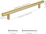 LONTAN 15 Pack Gold Kitchen Handles 160mm Cabinet Drawer Pulls view 2