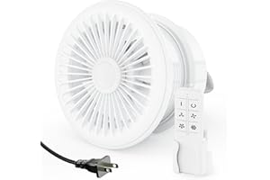 HG Power Ventilateur d'échappement de salle de bain de 15,2 cm avec amortisseur de refoulement et télécommande, 4 vitesses 21