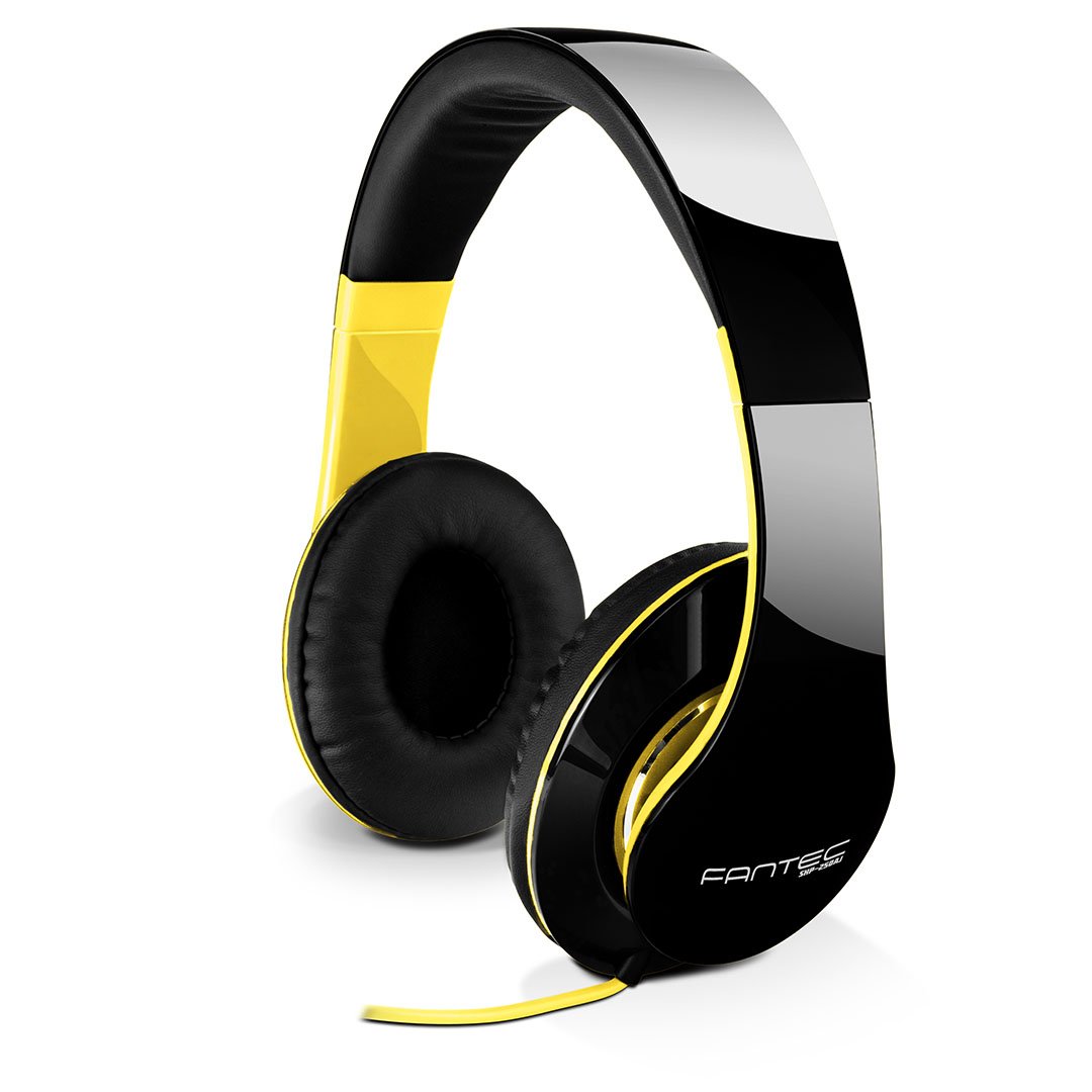 Fantec 1689 SHP-250AJ Stereo Headset - Black/Neon Yellow