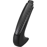 A.I.FORCE Carbon Fiber Handbrake Cover for Honda Civic 2006-2011 (8th Gen) | Emergency Parking Brake Handle Grip &amp; Knob Set, Parking Handle Grip Protector, Car Decoration, OEM 47115-SNA-A82ZA