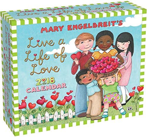 2018 Mary Englebreit's Live a Life of Love 365 Page-A-day Daily Box / Desk Calendar