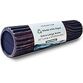 Oceanfoam Tsunami Roller (Dark Navy, Red & Natural Marbled) - Extra-Large, 26" x 5.9" - Soft, Textured Foam Roller for Physical Therapy, Back Pain, Exercise & Stretching - Yoga, Athletics, & Wellness