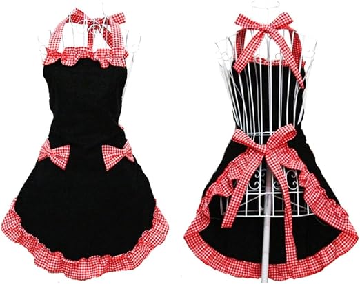 Amazon Com Hanerdun Pastoral Style Ladies Apron Dress Lovely