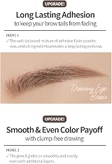 Etude House Drawing Eye Brow #2 Gray Brown 21AD Long-Lasting Eyebrow Pencil view 3