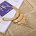 Winter.Z European Geometric Triangle Jewelry Accessories Hollow Retro Fashion Sweater Chain Necklace